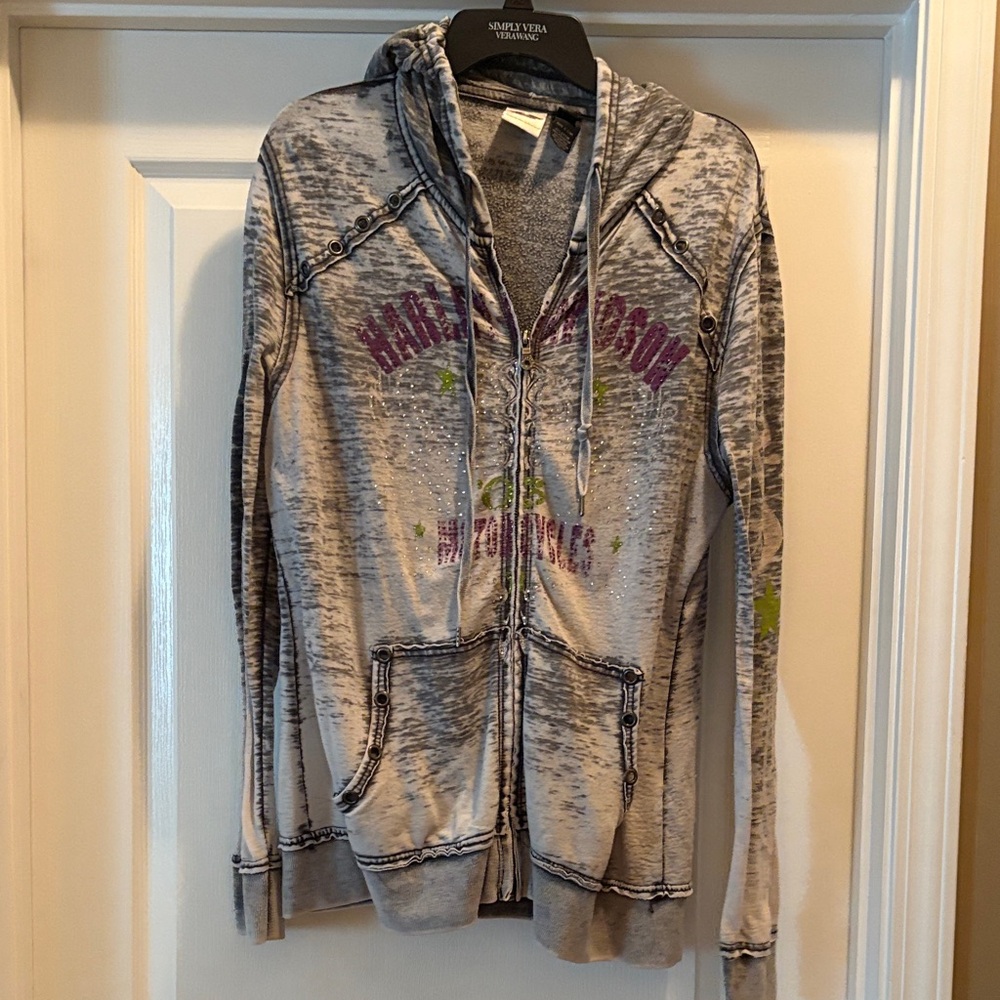 Harley-Davidson Gray and Purple Women's Jacket